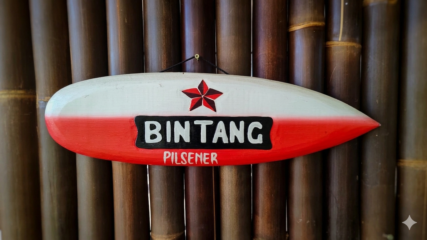 Planche déco Bintang — pièce unique de Bali